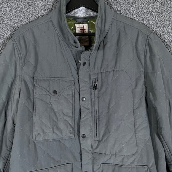 Relwen Quilted Tanker Jacket - Men's Size L - Gray Green - Picture 3 of 12